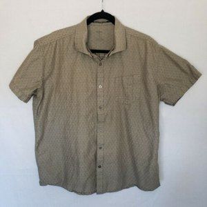 Kuhl Men's Hiking Outdoor Olive Green Short Sleeve Shirt, Size XL